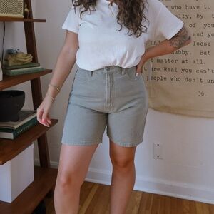 Vintage Cherokee Sage Green Mom Shorts | size 12